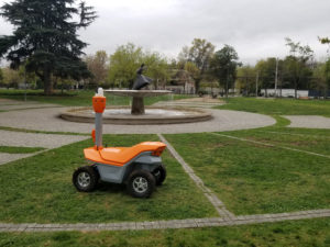 Security robot in Santiago